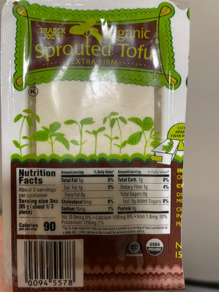 Trader Joe’s Sproutedtofu