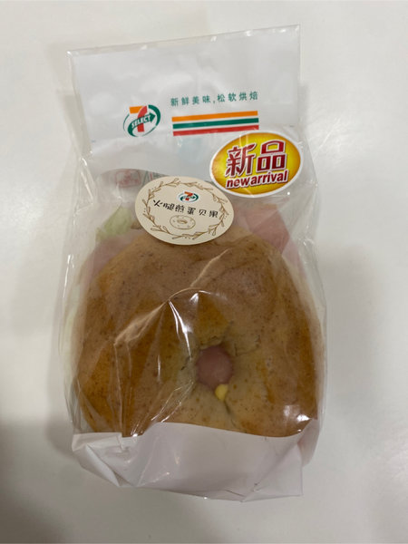 711便利店 火腿煎蛋贝果