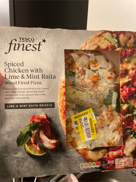 Tesco <em>lime</em>&mintraitadrizzle披萨