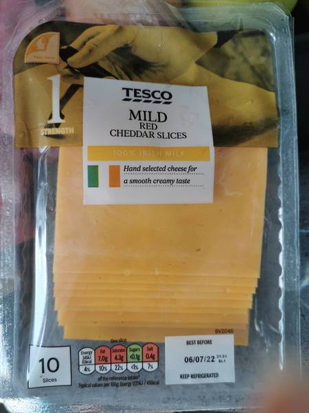 Tesco mildredchedderslices