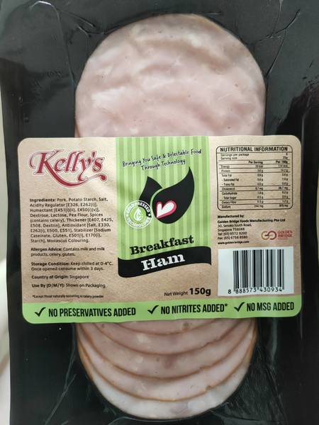 Kelly's <em>Breakfast</em> Ham <em>早餐</em>培根