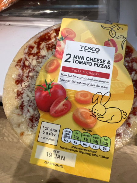 Tesco 2miniChinese&Tomatopizzas