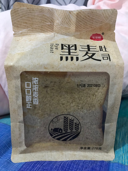 乐贝牌 黑麦吐司