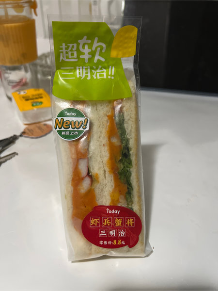 天翼鲜食 虾<em>兵蟹</em>将三明治