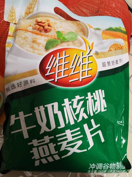 维维 牛奶核桃麦燕麦片