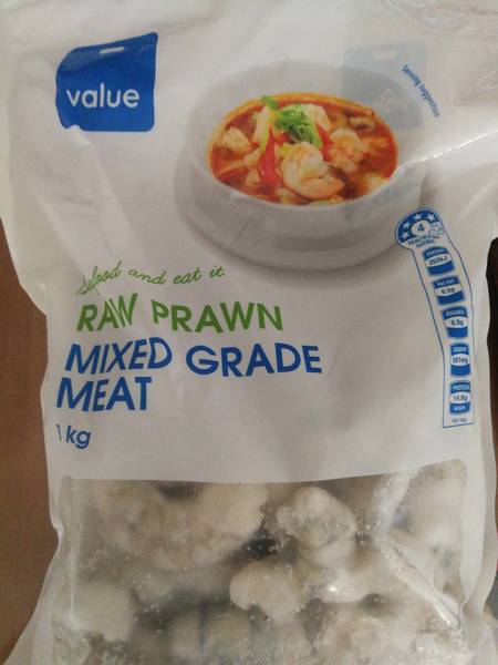 Value Rawprawnmixedgrademeat