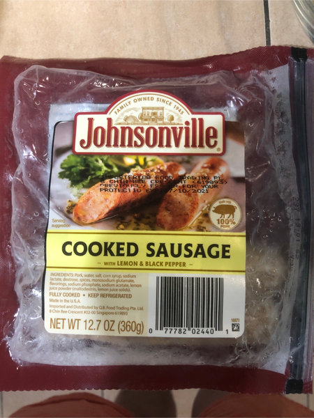 Johnsonville 柠檬黑胡椒香肠