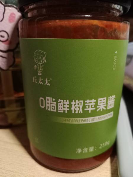 丘太太 0脂鲜椒苹果酱