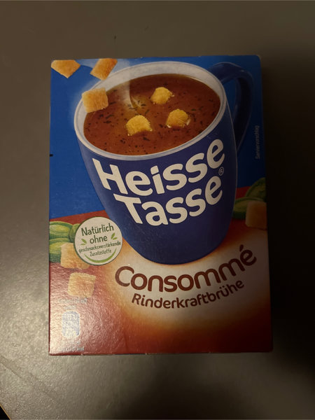 Heisse Tasse 速溶汤consomméRinderkraftbrühe