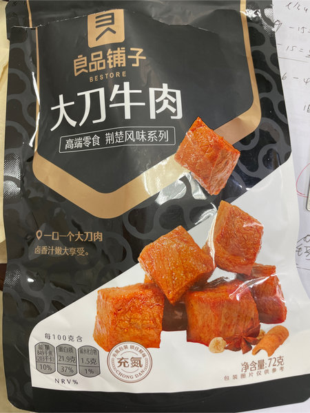 良品铺子 大刀牛肉72g