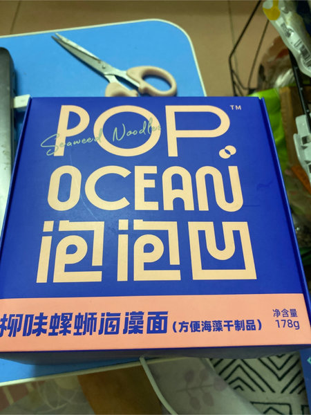 popocean泡泡凹 柳味螺蛳海藻面(方便海藻干制品)