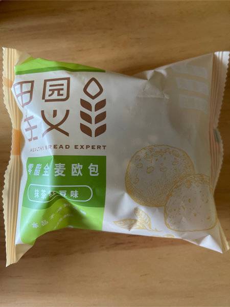 田园主义 零脂全麦欧包(抹茶红豆味)