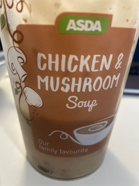 ASDA chickenmushroomsoup