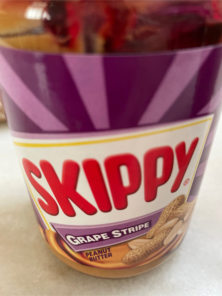 Skippy GrapeStripPeanutButter