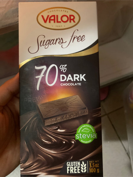 Valor sugarsfree70%<em>darkchocolate</em>