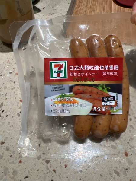 7Eleven 日式大颗粒维也纳香肠(黑胡椒味)