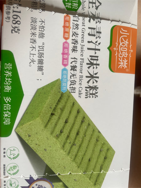 小友鸣棠 全麦青汁味米糕168g/盒