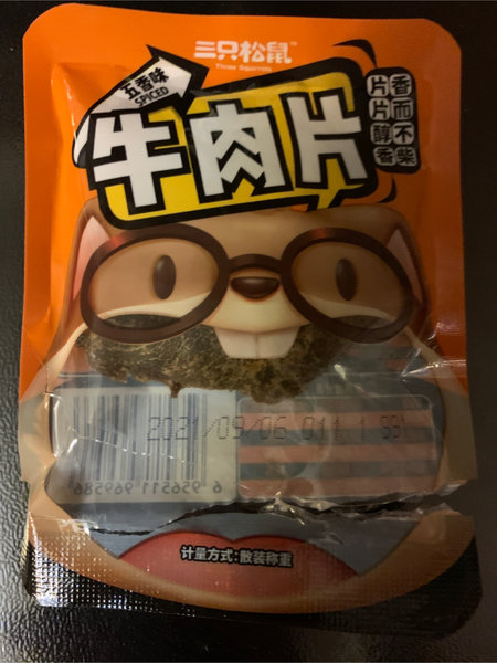 三只松鼠 牛肉片(五香味)