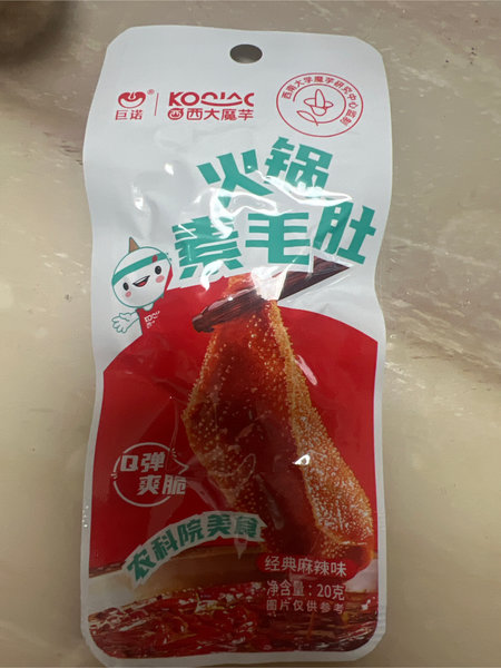 巨诺 西大魔芋 火锅素毛肚【经典麻辣味】