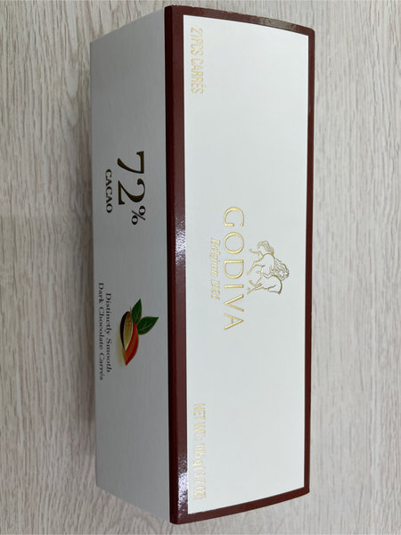 歌帝梵godiva 72%可可黑巧克力21片装