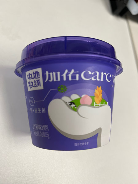 中地牧场加佑careyo 燕麦白桃味风味发酵乳135克