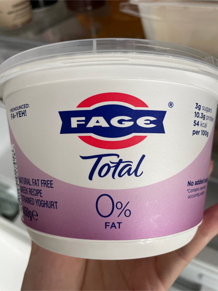 Fage 0脂希腊风味酸奶