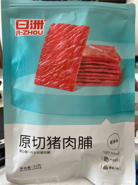 日洲 52克原切猪肉脯：香辣味