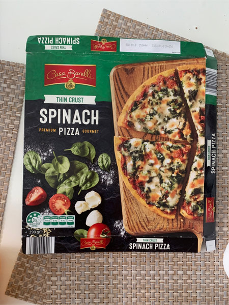 Casa barelli ThinCrustSpinachPizza