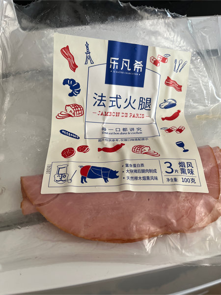 乐凡希 法式火腿  烟熏风味 3片