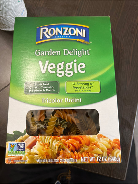 Ronzoni VeggieTricolorRotini