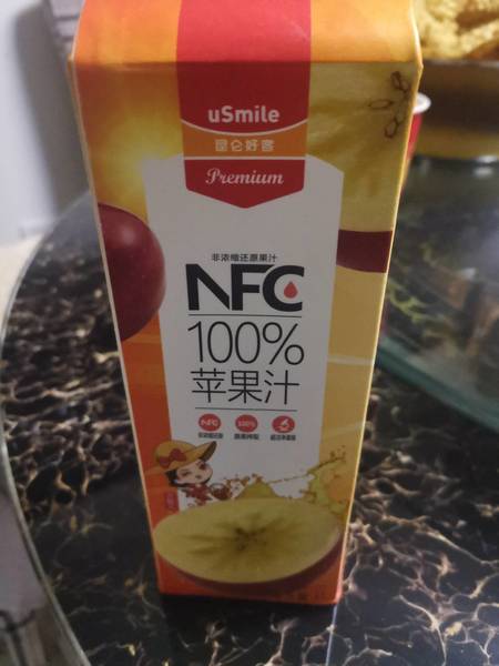 昆仑好客 NFC100%苹果汁1L