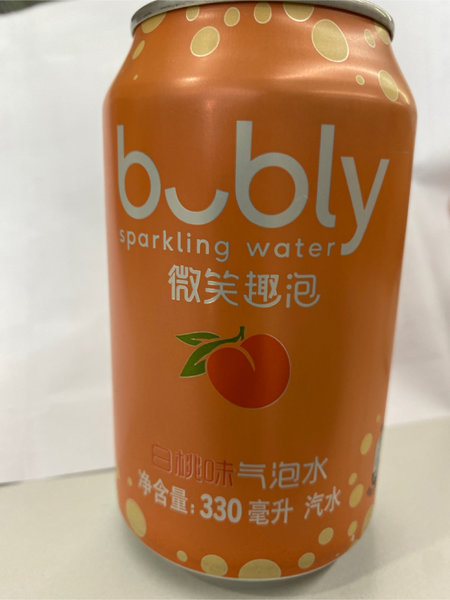 bubly 白桃味气泡水