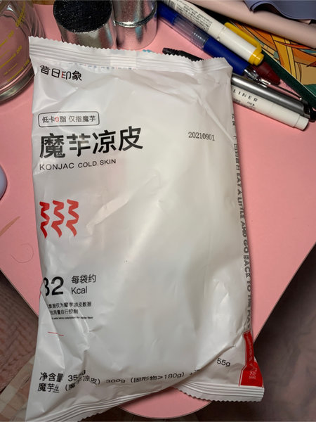 昔日印象洪晟翔减同学 魔芋凉皮(带调料)