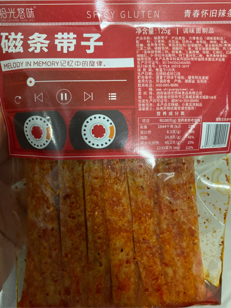 拾光悠味 磁条带子125g甜辣味