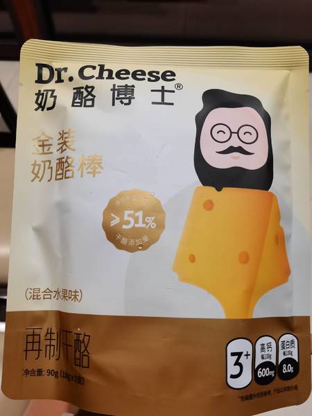 Dr.Cheese奶酪博士 金装奶酪棒(混合水果味) 90g