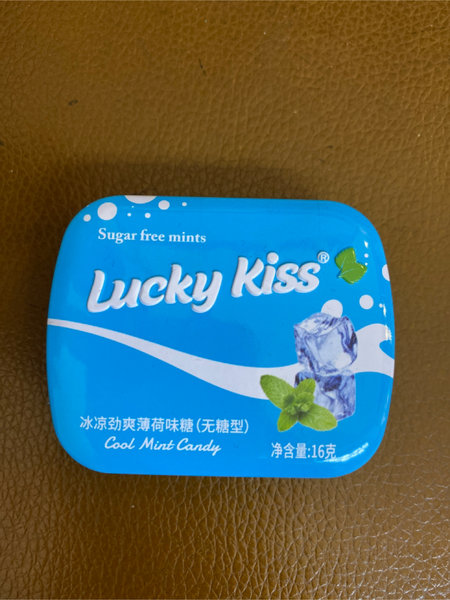 Lucky Kiss 冰凉劲爽薄荷味糖(无糖型)