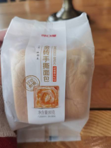 可口屋 80g金砖手撕面包咸蛋黄肉松味()