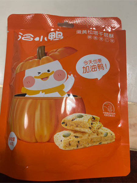 洽洽 洽小鸭蛋黄松塔千层酥 缤纷果仁味60g