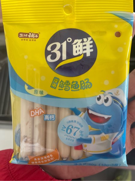 盐津铺子31°鲜 80g深海鳕鱼肠(原味)