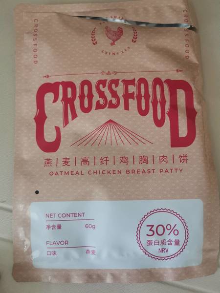 CROSSFOOD 燕麦高纤鸡胸肉饼