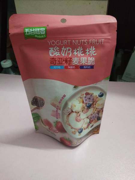 五谷膳晏 100g<em>酸奶</em>桃桃奇亚籽麦<em>果脆</em>