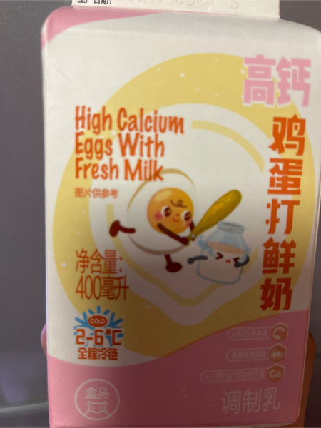 盒马 高钙鸡蛋打鲜奶  400ml