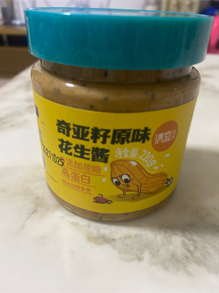 优品康 清宜 健身主义 奇亚籽原味花生酱