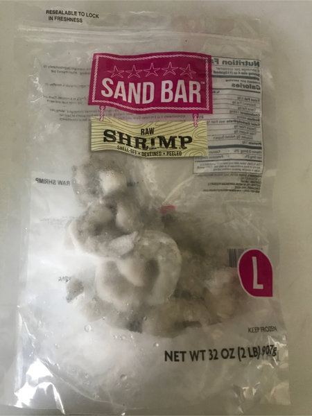 Sand bar rawshrimp