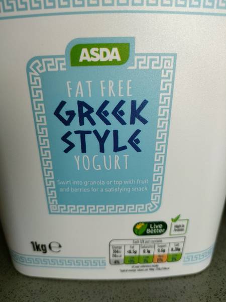 ASDA <em>FatFree</em>希腊酸奶