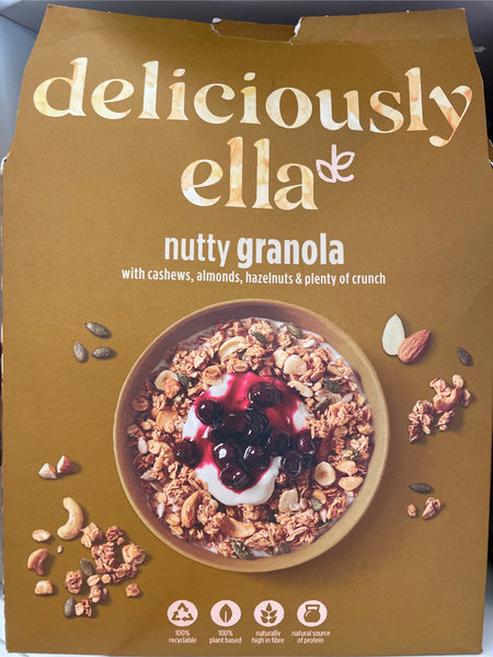 delicious ella nutty granola 燕麦