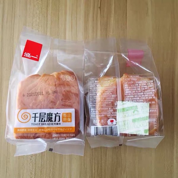 泓一食品 450g<em>千层</em><em>魔方</em>吐司<em>面包</em>