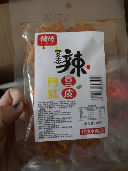 馋馋享 40g网红辣豆皮