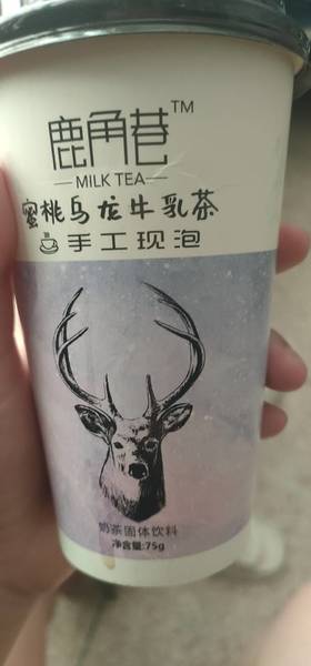 鹿角巷 奶茶75克蜜桃味