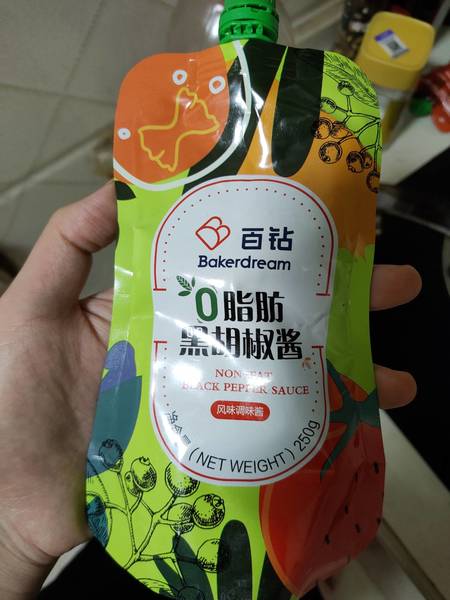 百钻 0脂肪黑胡椒酱250g